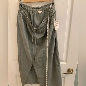 Caslon Green Drawstring Skirt